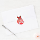 Sticker Rond Effet_papillon (Enveloppe)