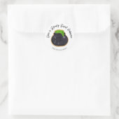 Sticker Rond Éffrayant Cauldron sucre biscuit (Sac)