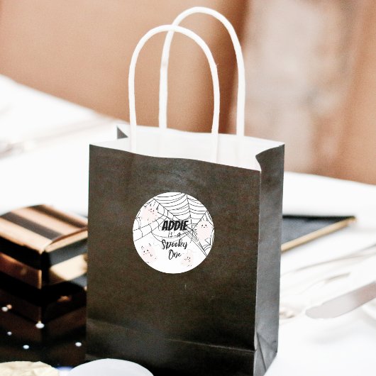 Sticker Rond Éffrayant | Halloween 1er anniversaire | Fantômes 