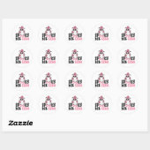 Sticker Rond Effrayant Mais Mignon (Feuille)
