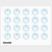 Sticker Rond Éffrayant One Cute Ghost Halloween 1er Anniversair (Feuille)