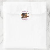 Sticker Rond Effrayant ou ravissant (Sac)