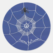 Sticker Rond Éffrayant Spider Halloween heureux (Devant)