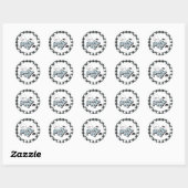 Sticker Rond Éffrayant Un Halloween 1er Anniversaire (Feuille)