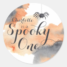 Éffrayant une mignonne aquarelle Halloween 1er ann