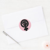 Sticker Rond Égalité des droits des femmes (Enveloppe)