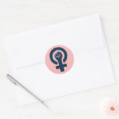 Sticker Rond Égalité des droits des femmes (Enveloppe)