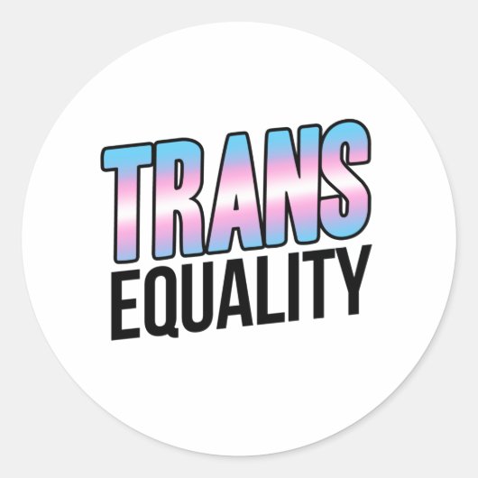 Sticker Rond Égalité Trans (Devant)