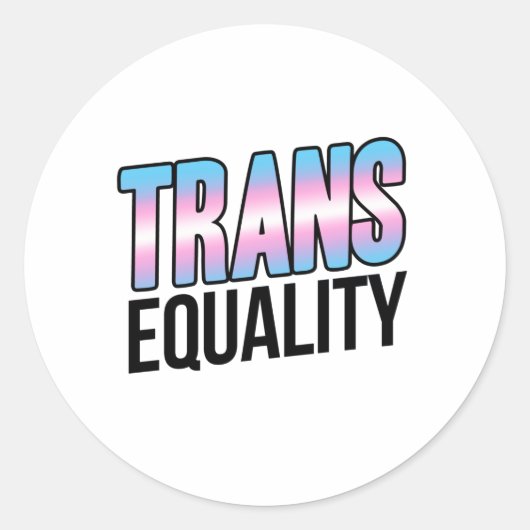 Sticker Rond Égalité Trans (Devant)