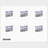 Sticker Rond Égalité Trans (Feuille)