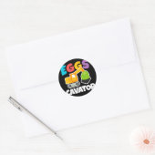 Sticker Rond Egg Hunt Funny (Enveloppe)