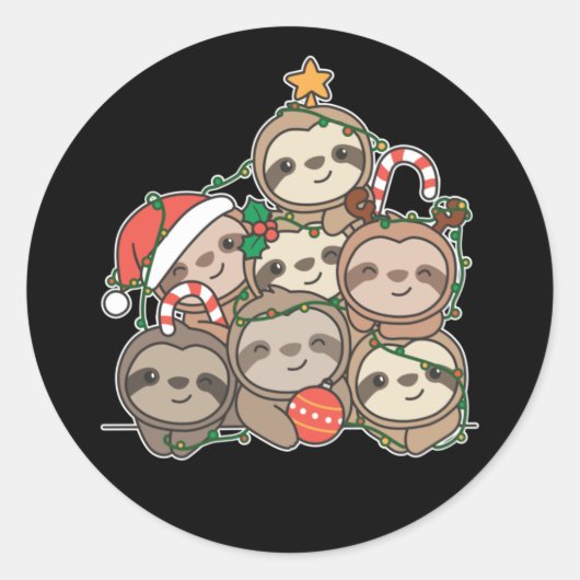 Sticker Rond Église de Sloth (Devant)