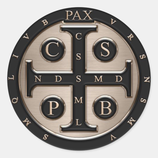 Sticker Rond Église Saint-Benedict (Devant)