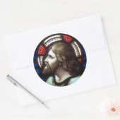 Sticker Rond Église Windows 025 (Enveloppe)