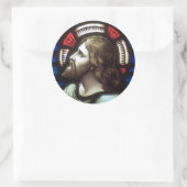 Sticker Rond Église Windows 025 (Sac)