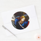 Sticker Rond Église Windows 090 (Enveloppe)