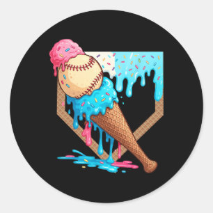 Sticker Rond Égouttement de glace Vendre Garçons Jour de jeu Dé