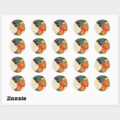 Sticker Rond Égypte ancienne 2 (Feuille)