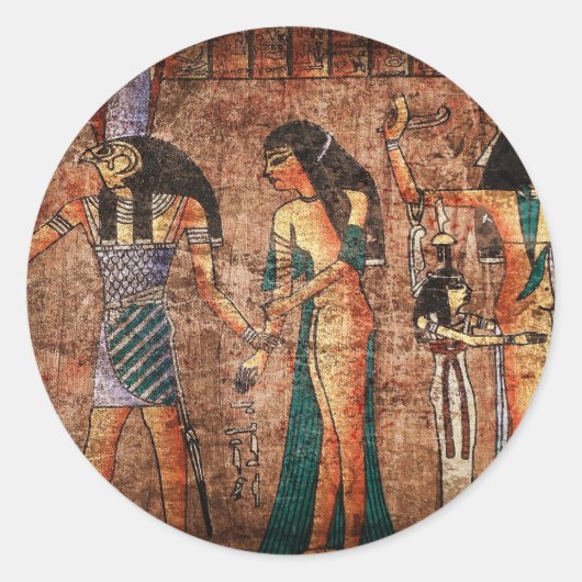Sticker Rond Égypte ancienne 4 (Devant)