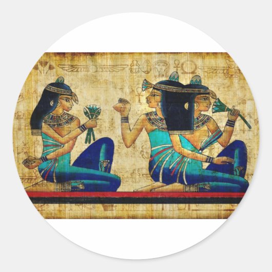 Sticker Rond Égypte ancienne 6 (Devant)