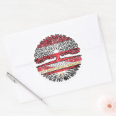 Sticker Rond Egypte Autriche Autriche Arbre (Enveloppe)