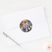 Sticker Rond Egyptian cats looking (Enveloppe)