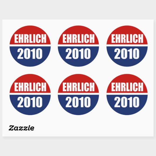 STICKER ROND EHRLICH 2010 (Feuille)
