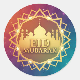 Sticker Rond Eid Coloré