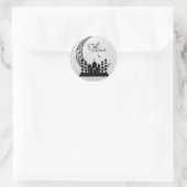 Sticker Rond EID MUBARAK Design créatif (Sac)