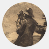 Sticker Rond Eight Bells, 1887 par Winslow Homer (Devant)