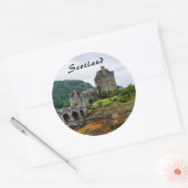 Sticker Rond Eilean Donan Castle, Loch Duich - Ecosse, Royaume- (Enveloppe)