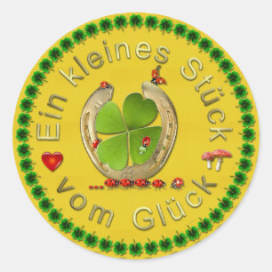 Sticker Rond Ein Kleines Stuck Vom Gluck