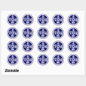 Sticker Rond Eiraku(W) (Feuille)