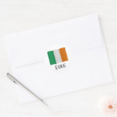Sticker Rond Eire - Ireland + flag (Enveloppe)