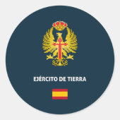 Sticker Rond Ejercito de Tierra passport Phone Case (Devant)
