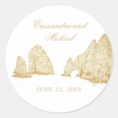 Sticker Rond El Arco | Cabo San Lucas MEXICO Welcome (Devant)