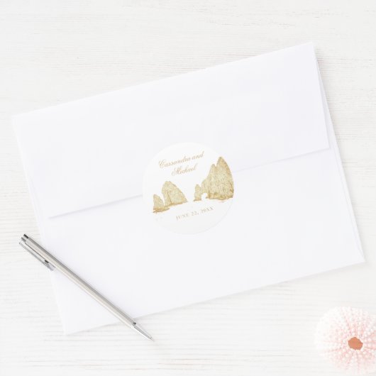 Sticker Rond El Arco | Cabo San Lucas MEXICO Welcome (Enveloppe)