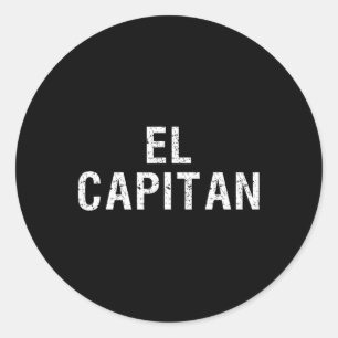 Sticker Rond El Capitan Capitaine Du Navire T Shirt