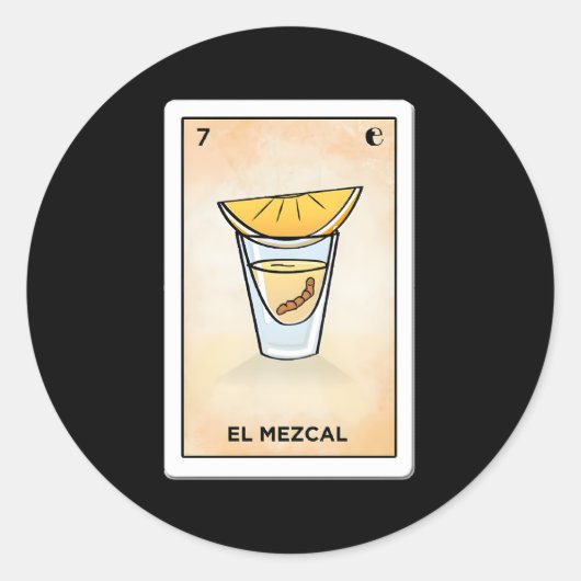 Sticker Rond El Mezcal LoterãA (Devant)