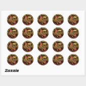 Sticker Rond El Monte, Californie (Feuille)