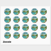 Sticker Rond El Nido Philippines (Feuille)