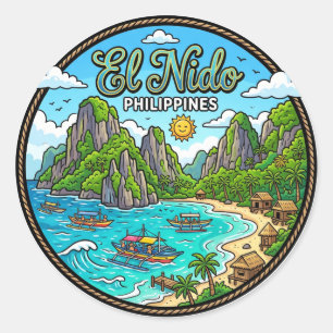Sticker Rond El Nido Philippines