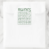 Sticker Rond Elder Futhark Runes (Sac)
