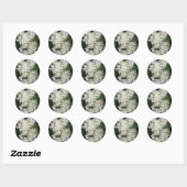 Sticker Rond Elderflower (Feuille)