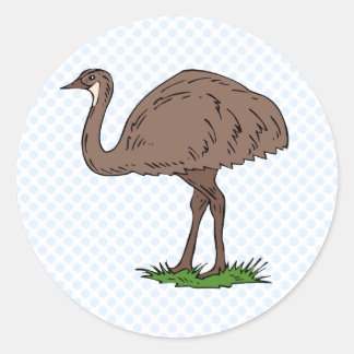 Sticker Rond Eldon Emu