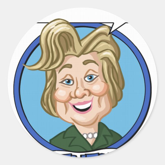 Sticker Rond Election 2016 de Hilary Clinton (Devant)