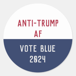 Sticker Rond Élection 2024 anti Trump AF Pro Démocratie
