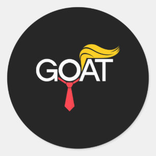 Sticker Rond Élection de chèvre de Trump drôle Soutien Républic