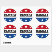 Sticker Rond Élection de Kamala Harris 2024 V (Feuille)
