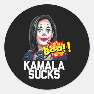 Sticker Rond Élection du président Kamala Harris 2024 Trump Hal